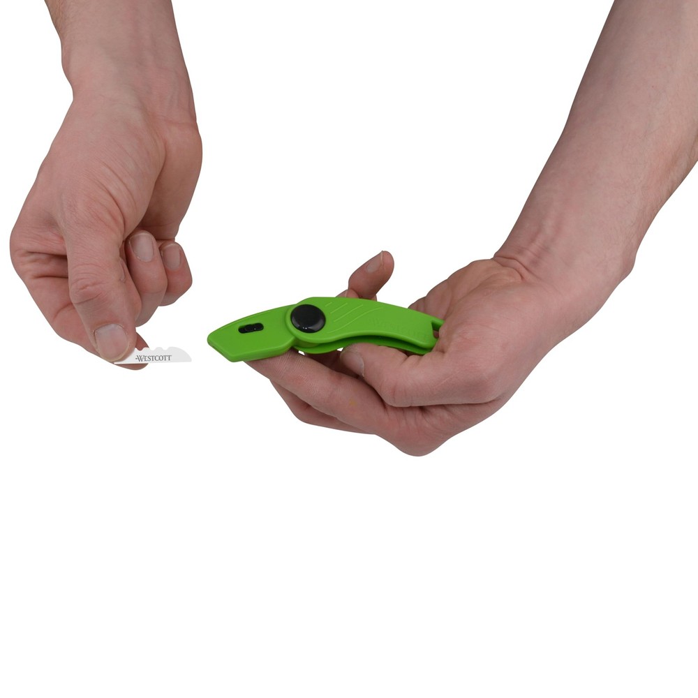 Westcott Foldable Ceramic Utility Cutter Pack of 1, Green