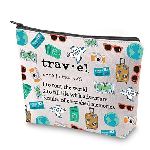 Cosmetic Bag Travel Agent Appreciation Gift Travel Lover Travel Definition