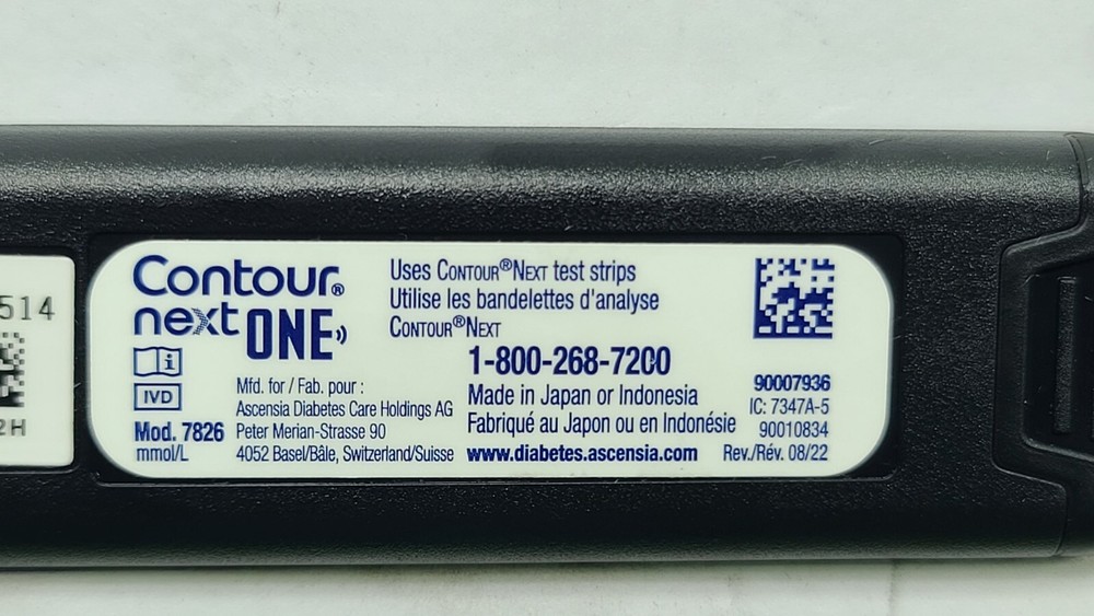 CONTOUR NEXT ONE GLUCOMETER TEST METER TESTER