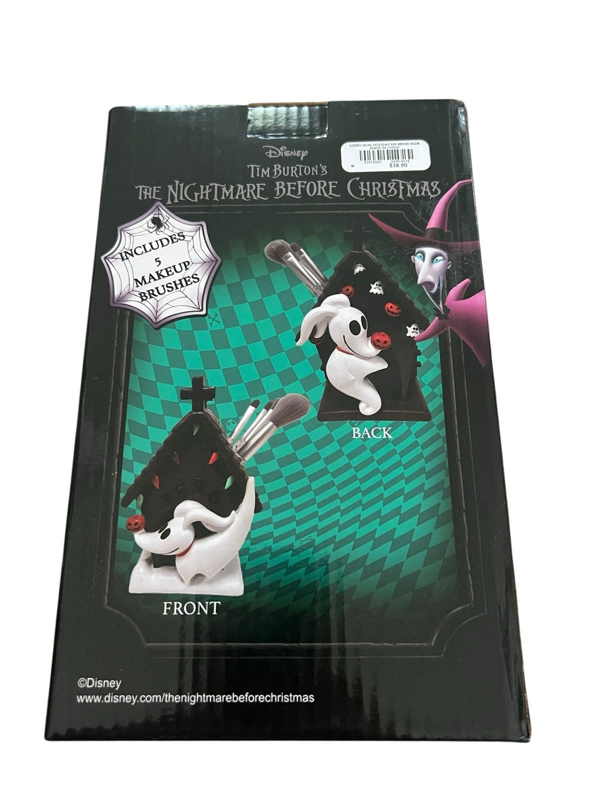 Disney The Nightmare Before Christmas Zero Doghouse Makeup Brush Holder and Set