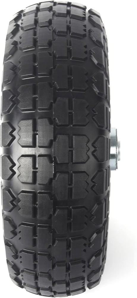 AR-PRO (4-Pack) 10-Inch Solid Rubber Tire Wheels - Replacement 4.10/3.50-4" Flat