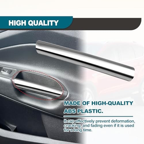 Vrasly Front Driver Left Side Interior Pull Handle - Armrest Front LH Silver