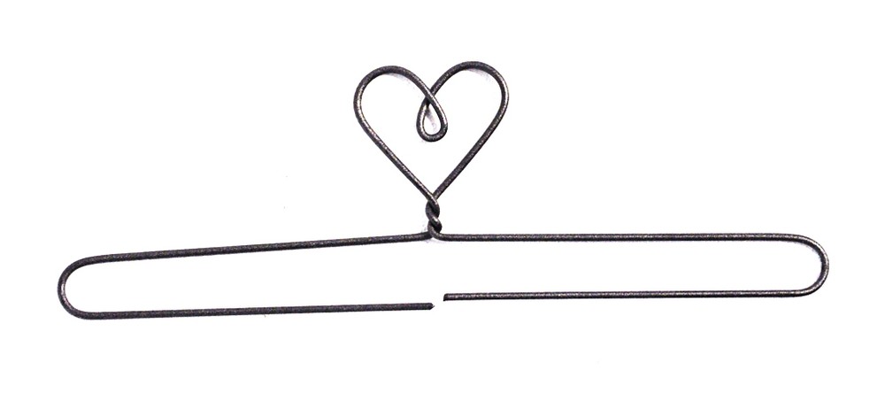 Ackfieldwire Heart 6 Inch Split Bottom Craft Holder