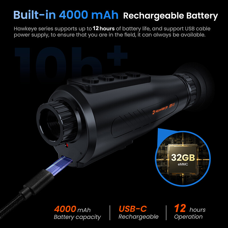 GTGUARD Ai 384x288 Thermal Monocular 15mm 60Hz Lens Night Vision Hunting Scope