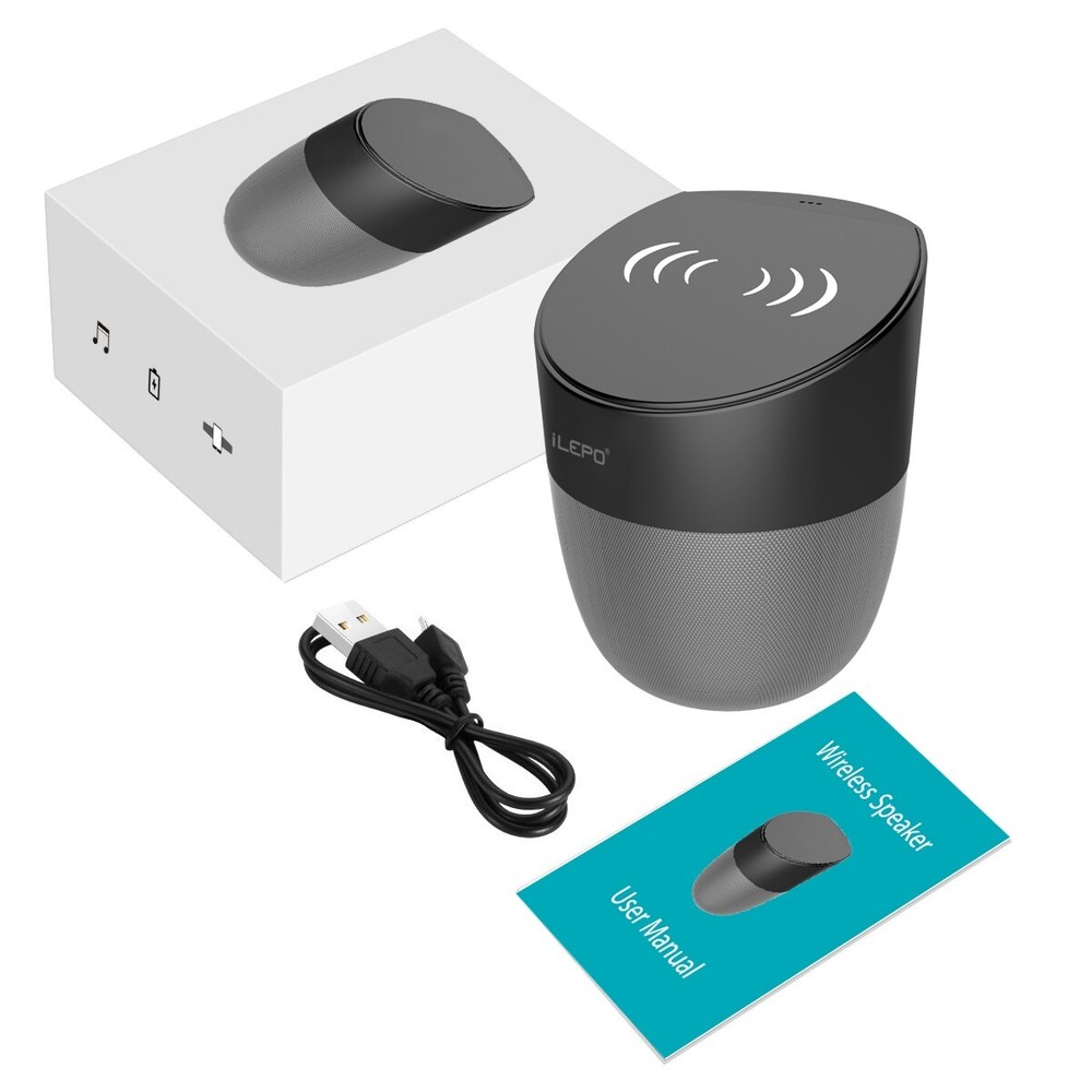 Mini altoparlante Bluetooth e caricabatterie e docking station wireless compatib