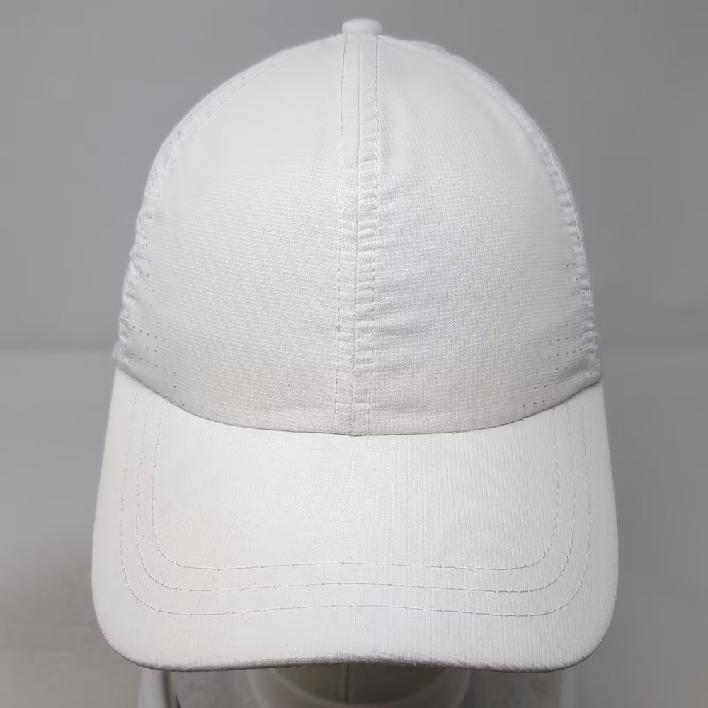 Slazenger Golf Hat White One Size Slideback Adjustable Perforated Breathable