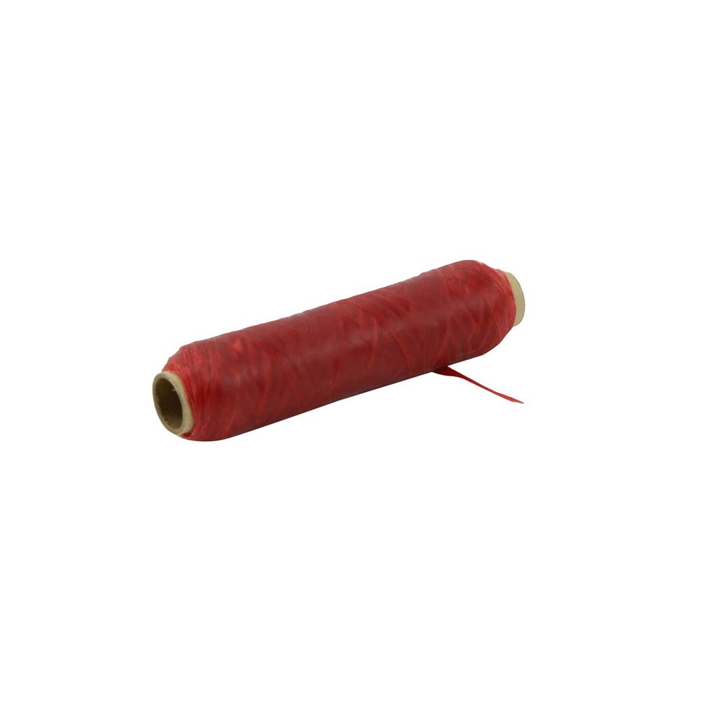 1 Single Spool Sinew Red Artificial Craft Bead Thread Bobbin Poly Waxed Sinue