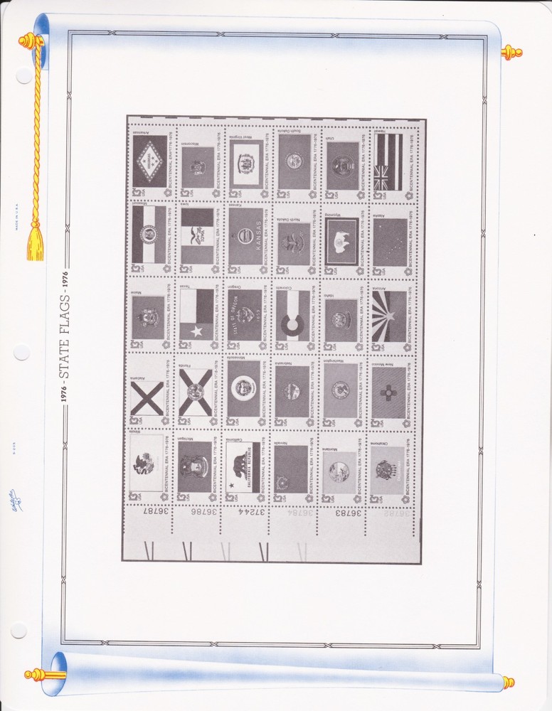 White Ace Commemorative Plate Block PB28s 1976 Clean Fresh 16 Pages Complete