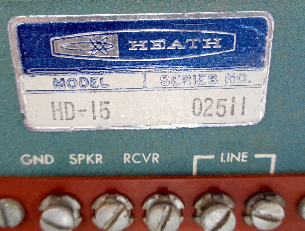 Heathkit Hybrid Phone Patch Model HD-15 Series 02511 Untested