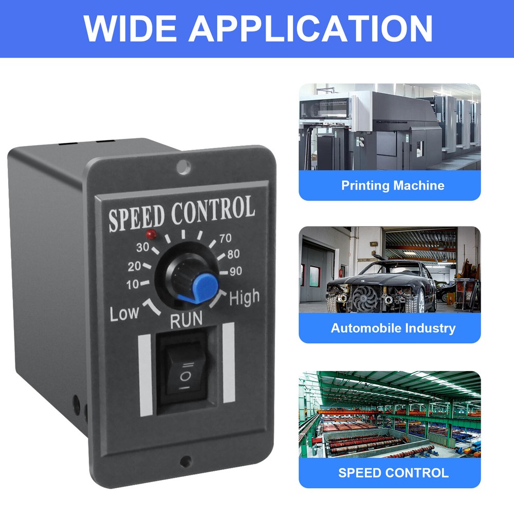 Easy Operations with Reversible Switch DC Motor Speed Controller 6A PWM 10-60V