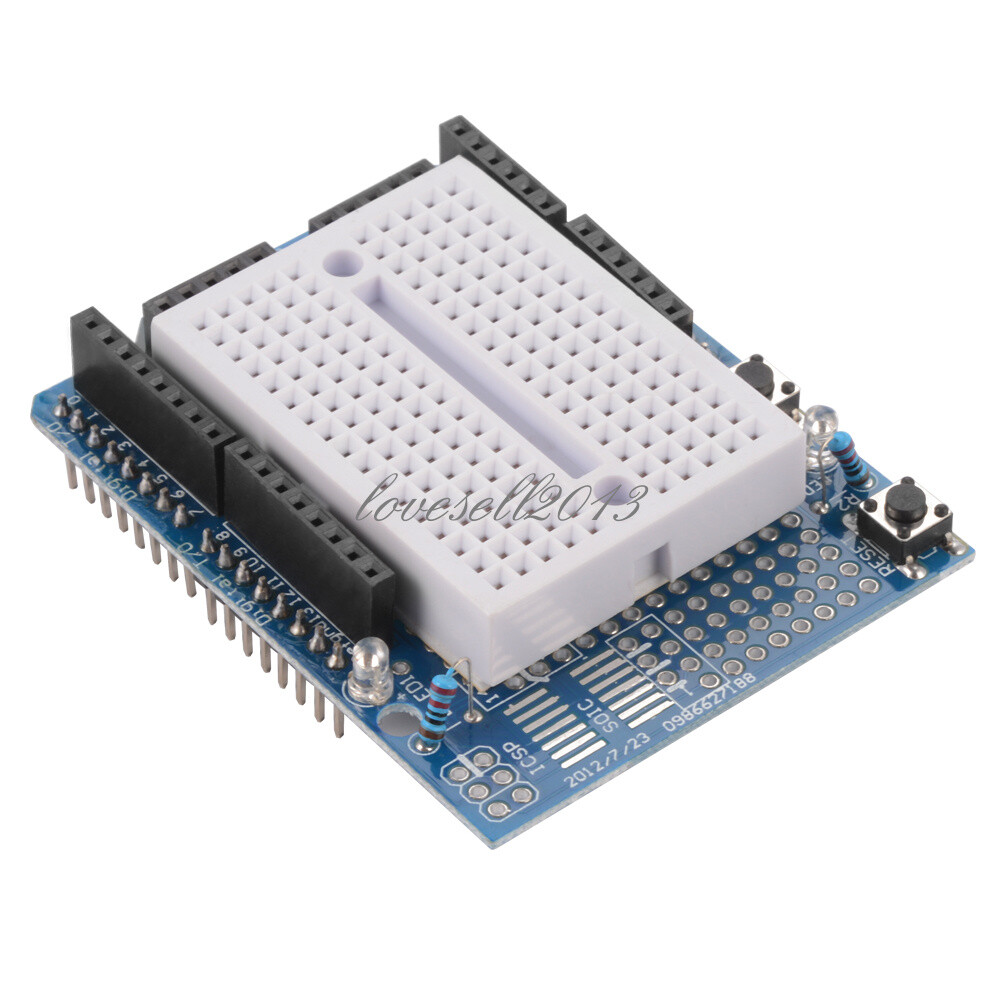 Atmega328P R3 Prototype Shield ProtoShield + Mini Breadboard For Arduino