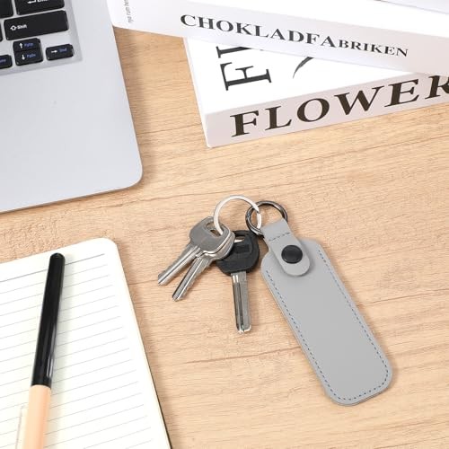 1Pcs Leather USB Flash Drive Holder - Flash Thumb Drive USB Storage Case, gray