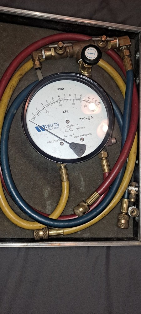 Watts TK-9A Backflow Preventer Test Kit with case