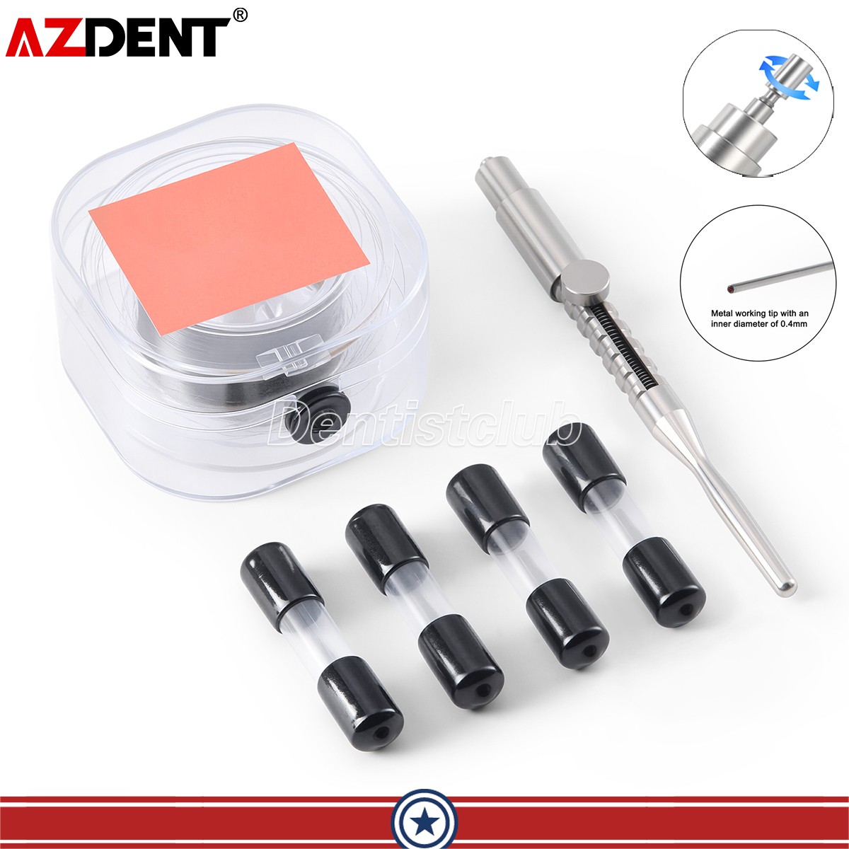 Dental Root Canal File Extractor Broken Files Removal Kit Endo Rescue Retrieval