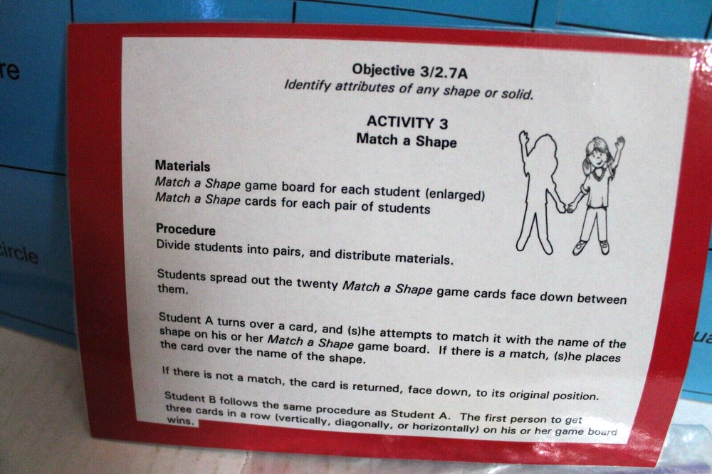 Kamico "Match a Shape" Math Shapes Learning Game Activity (Grade 2)