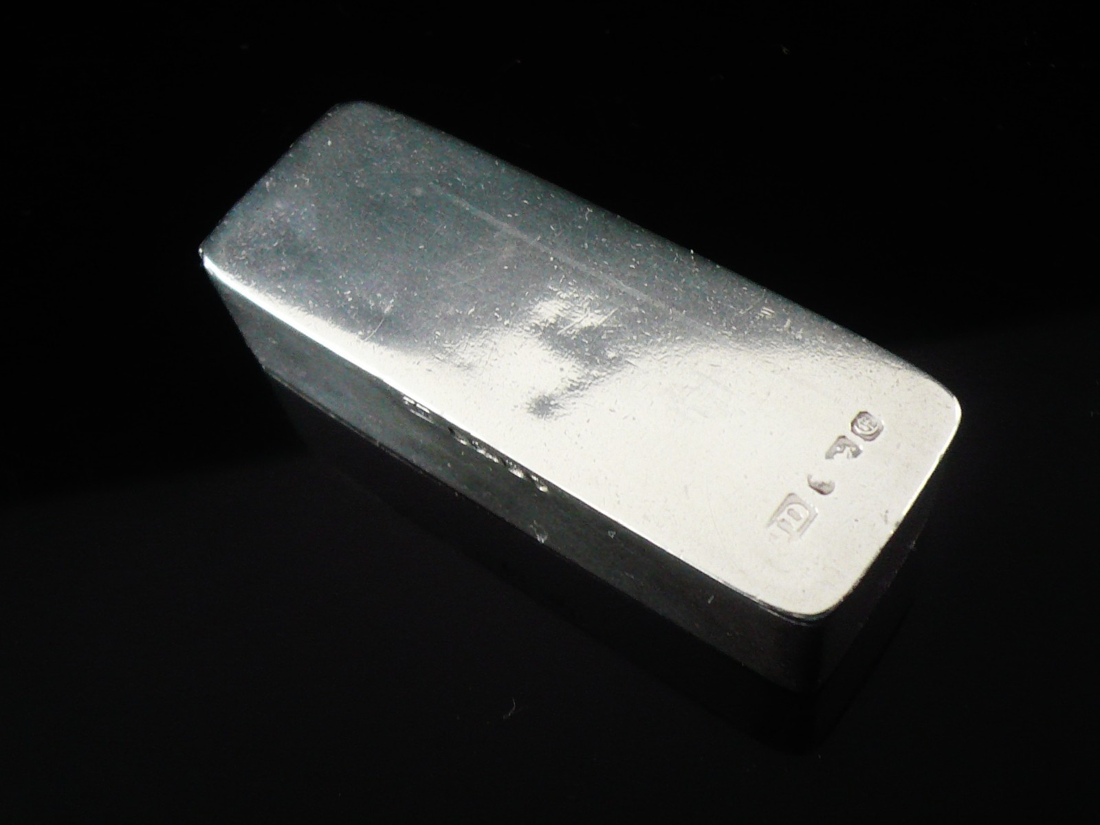 Sterling Silver Tooth Powder Box, Hallmarked London 1842