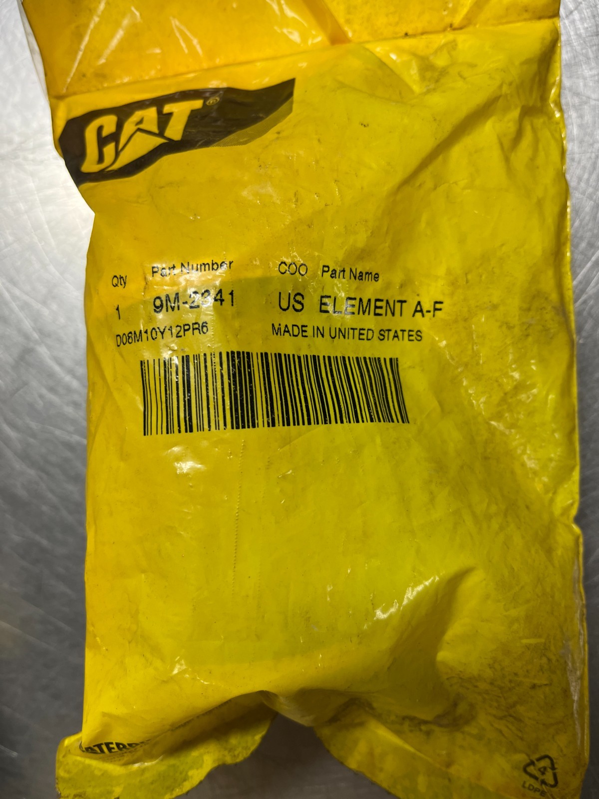 9M-2341 Genuine OEM CAT FILTER ELEMENT Caterpillar 9M2341