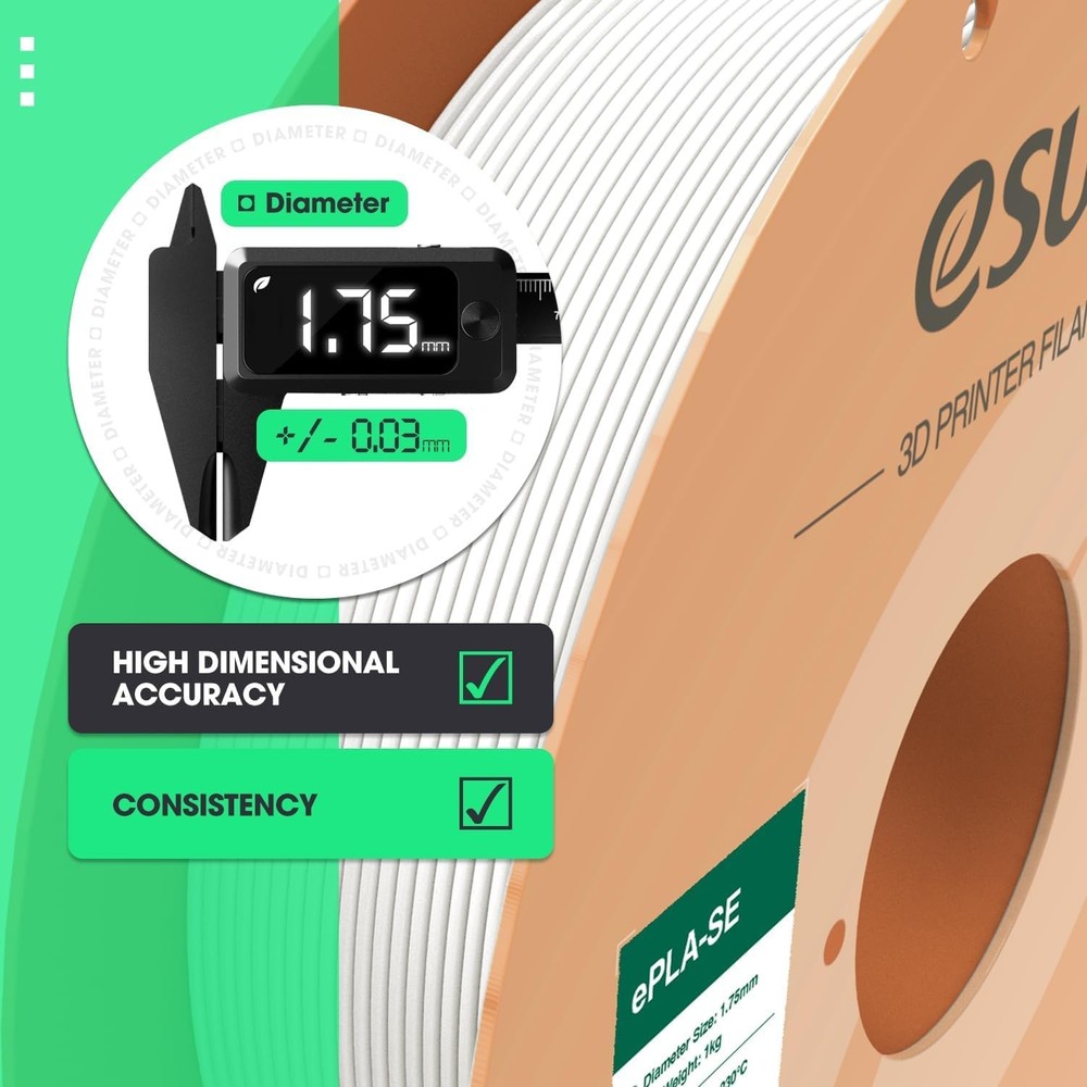 PLA Basic Filament 1.75mm 1KG High Speed 3D Printer Filament