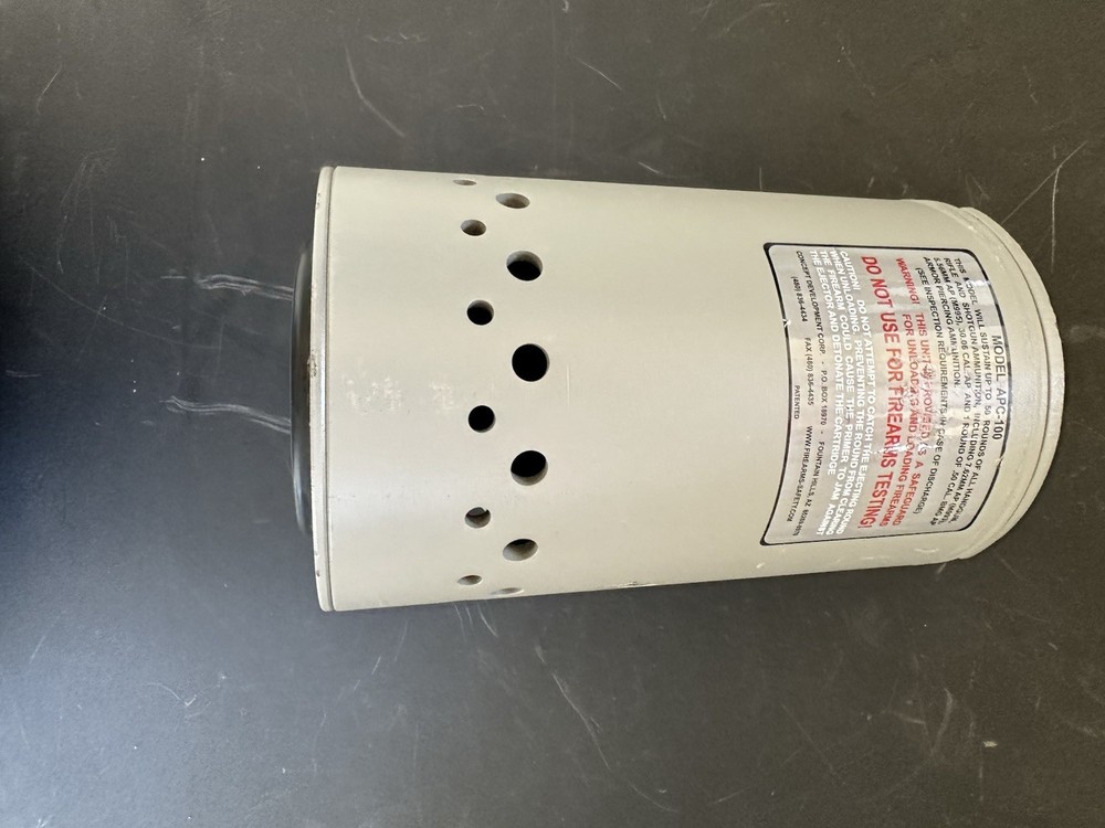 CONCEPT DEVELOPMENT APC-100 ARMOR PIERCING CONTAINMENT SYSTEM