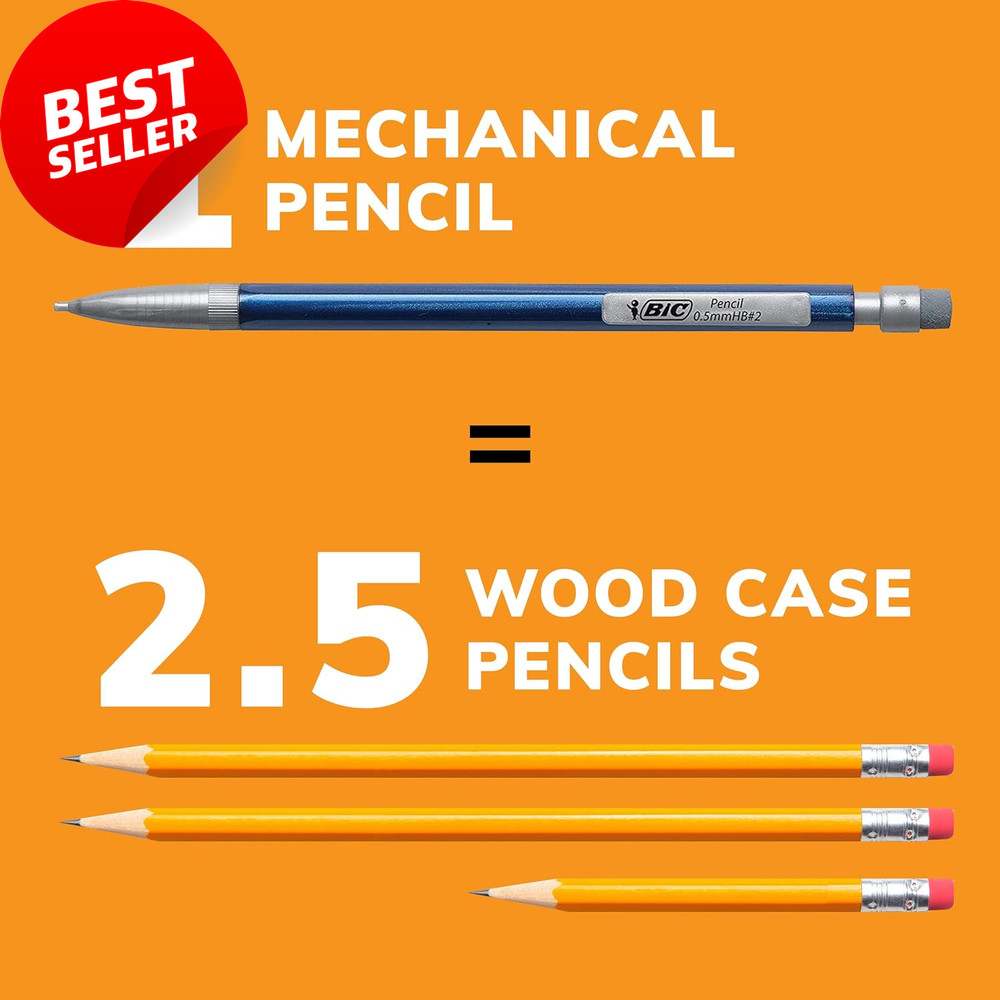 0.5mm Mechanical Pencils 24 Pack Xtra Precision Drafting w Erasers