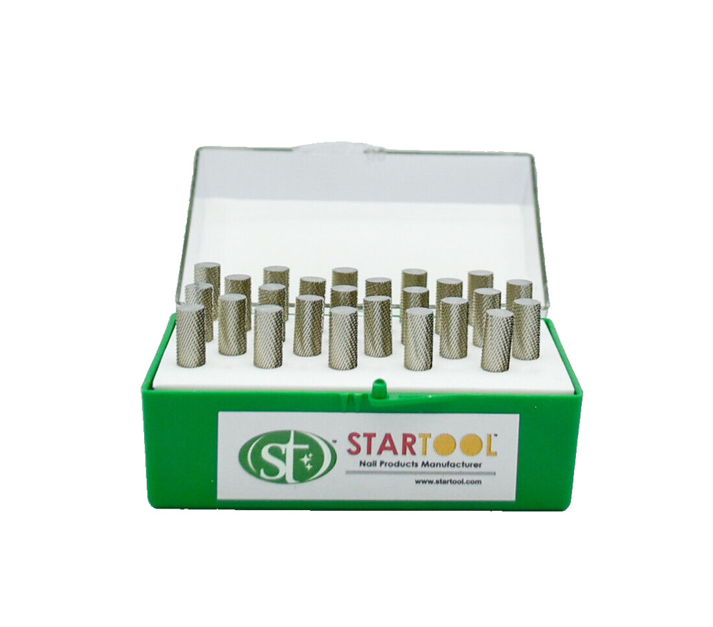 Startool Acrylic Nail Drill 3/32" STM Medium Silver *( 6 Pieces )