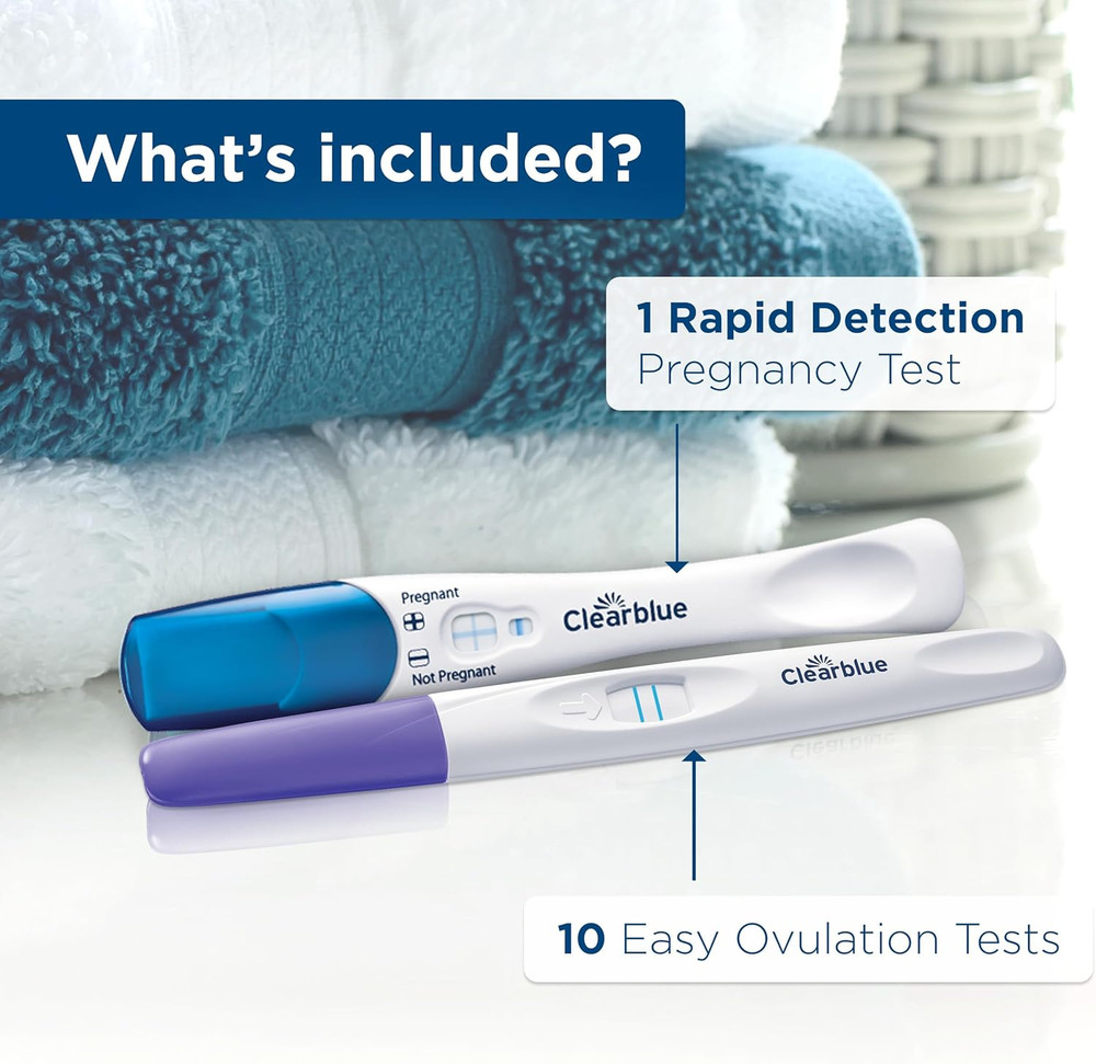 Ovulation Complete Starter Kit, 10 Ovulation Tests and 1 Pregnancy Test