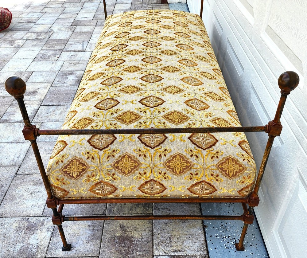 Antique Iron Daybed Bench