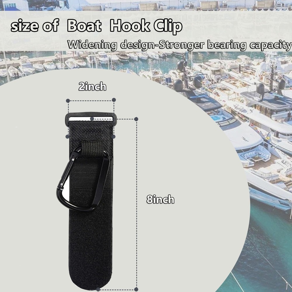 Boat Rail Bag Hook Adjustable Safety Straps with Convenient Quick Release Buc...