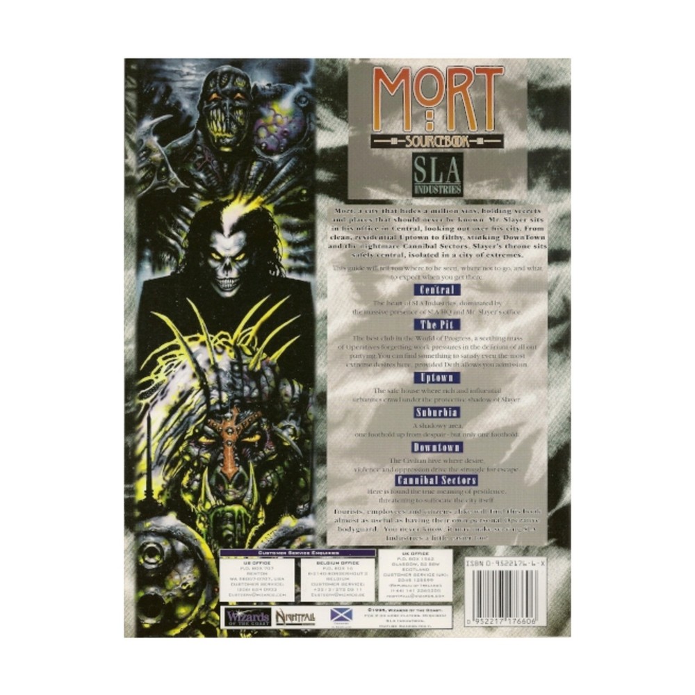WotC SLA Industries Mort Sourcebook VG+