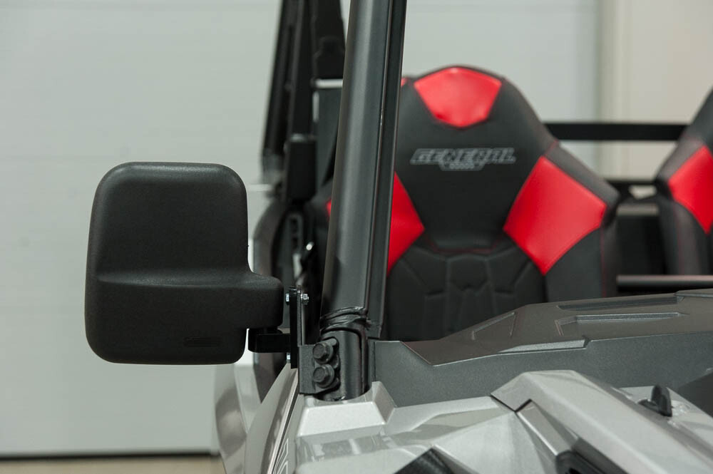 Side View Mirror Set, HD/Lrg Size for Polaris General 1000 2016+ models (ONLY)