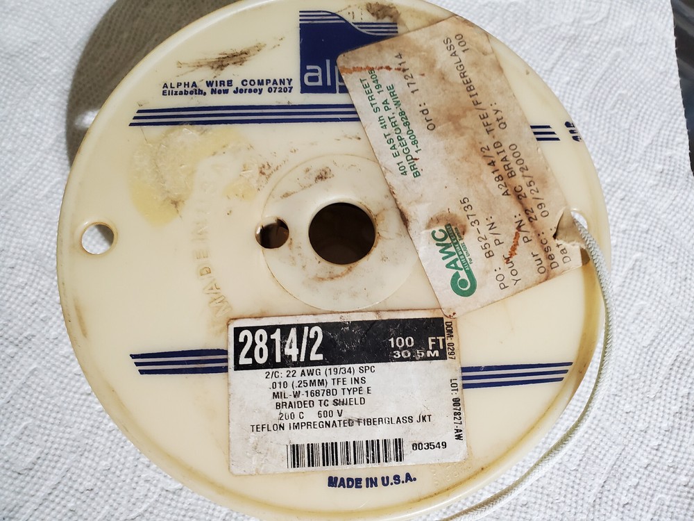 Alpha 2814/2 2 Conductor Extreme Temperature Cable (1FT Per)