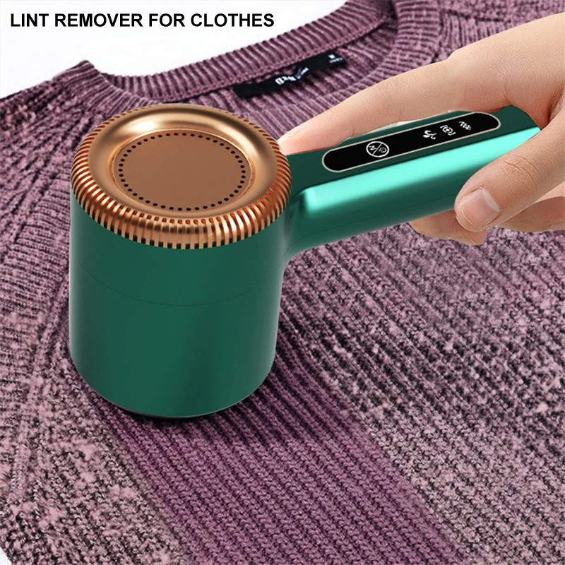New Rechargeable Fabric Shaver USB Lint Remover LED Display Clothes Defuzzer