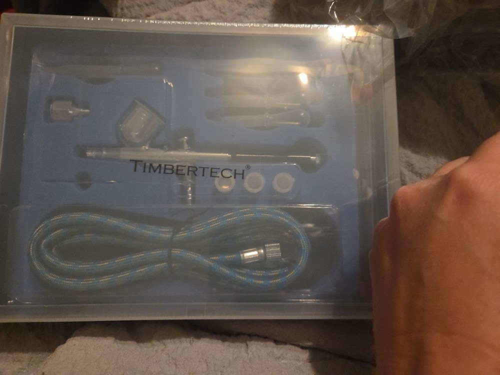 TIMBERTECH Airbrush Kit with Compressor, Multi-purpose Airbrush Compressor Se...
