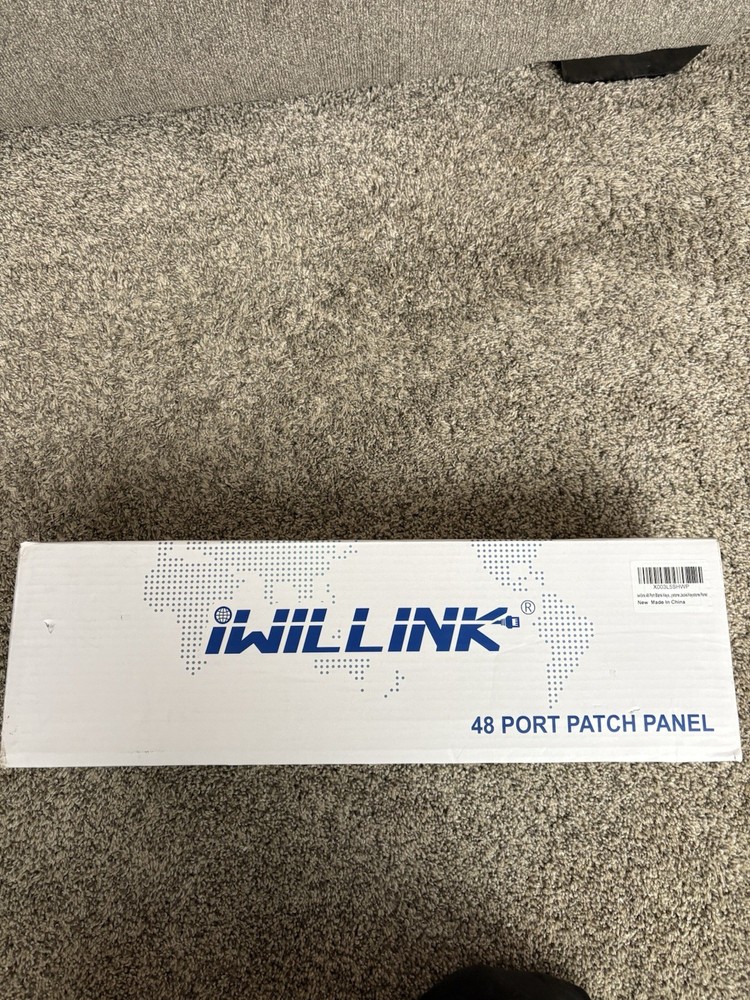 iwillink Blank 48-Port Keystone Patch Panel, 2U 19'' Rackmount/Wallmount