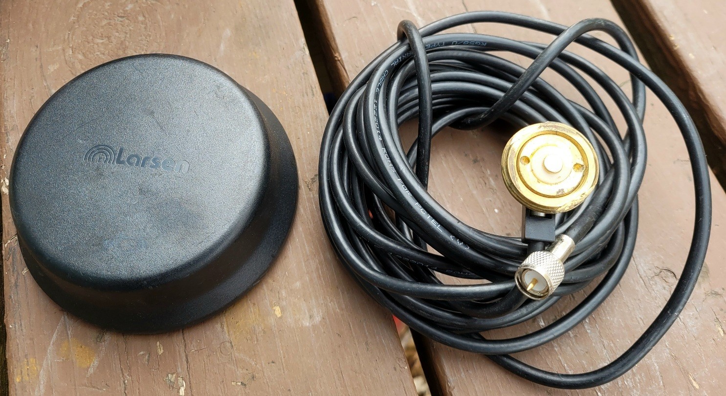 Larsen Mirage Pulse LP800NMO Low Profile Antenna Black 806-960 Mhz + 17ft Cable