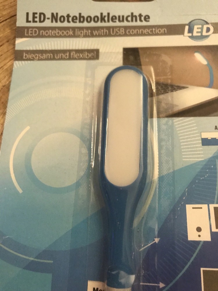 Flexible Blue Mini USB LED Light Lamp 4 Computer Notebook Laptop Reading Bright