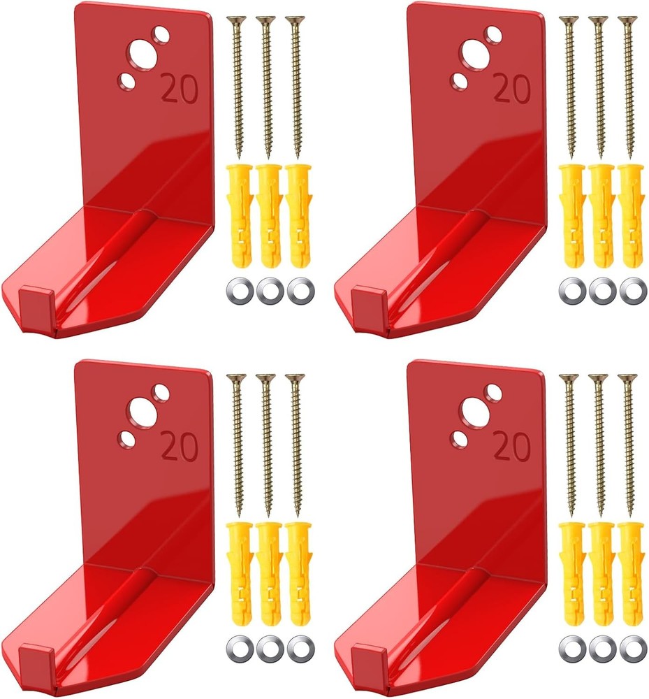 4-UNIVERSAL FORK STYLE WALL MOUNT BRACKETS, FIRE EXTINGUISHER