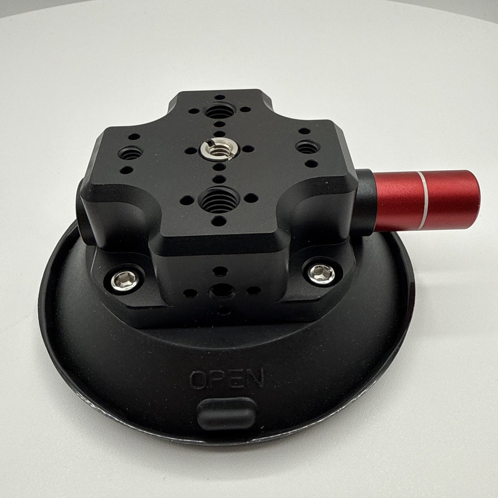 Camera Suction Cup Mount, 4.5" Pump-actived Vacuum Suction Mount Black
