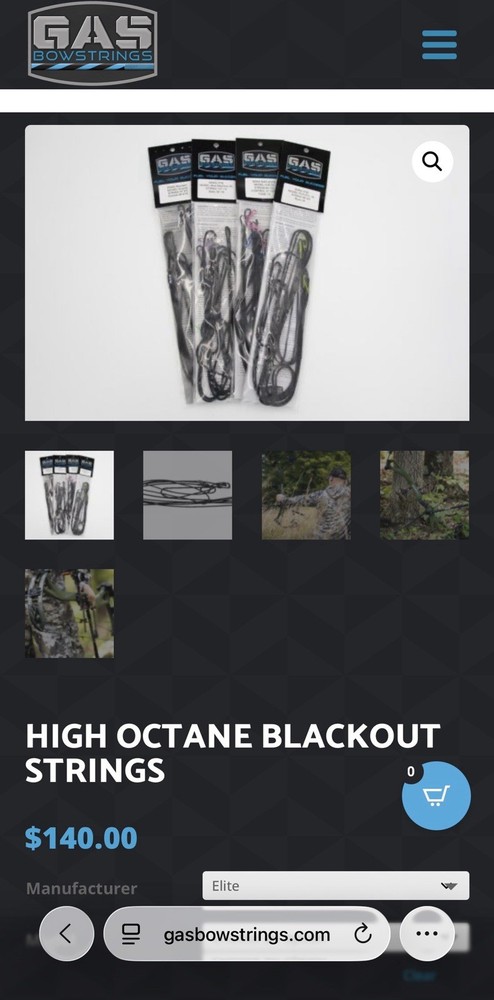 Gas Bowstrings High Octane Strings and Cables For Elite Victra Compound Bow