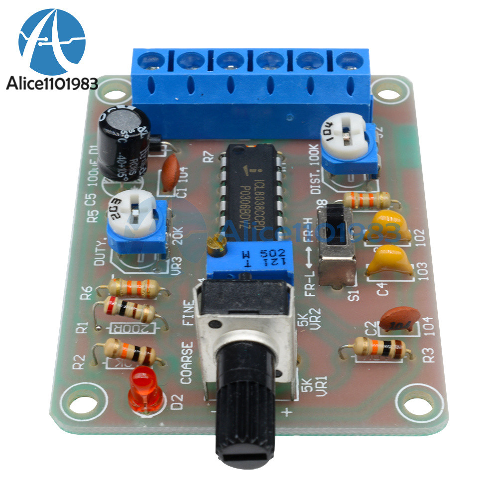 ICL8038 Monolithic Function Signal Generator Module Sine Square Triangle Welded