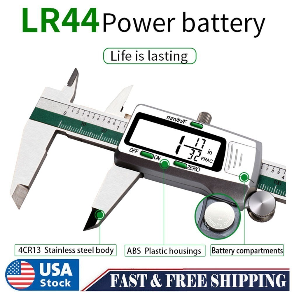 0–6" Digital Electronic Vernier Caliper LCD Gauge Vernier Caliper Micrometer