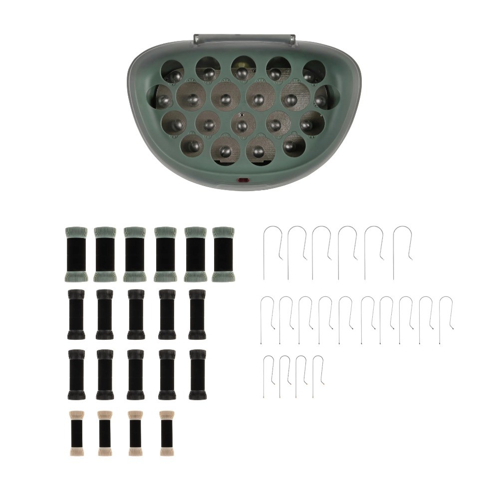 Remington Hair Setter, Ceramic, Ionic Conditioning, with 20 Rollers, Green