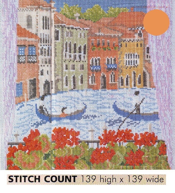 VENETIAN VIEW  CROSS STITCH PATTERN ONLY   EQ -  SY