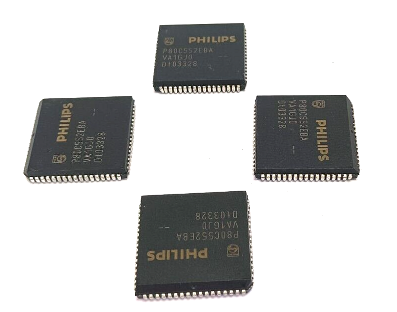 4Pcs Lot P80C552EBA Philips Single-Chip 8-Bit Microcontroller IC
