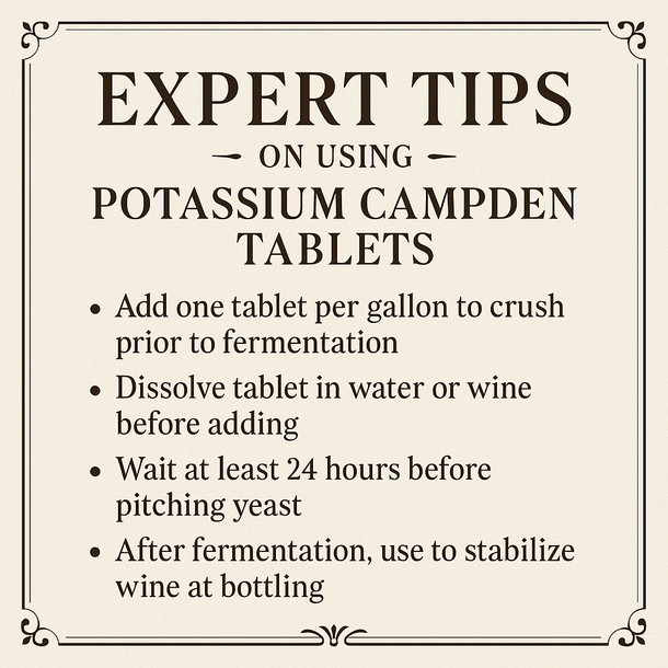 LD Carlson Potassium Campden Tablets 1 lb