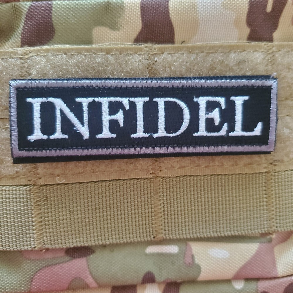 EMBROIDERED Tactical Morale Patch Hook and Loop