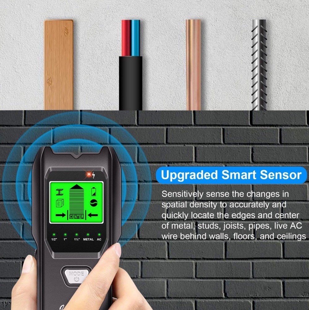 5-in-1 Wall Scanner Stud Finder Beam Detector with Smart Sensor Open Box
