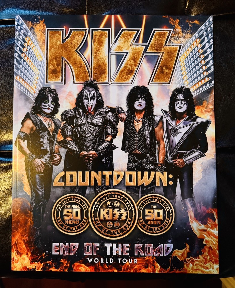 Kiss End of the Road Final Tour 2023 Program Version 8 Gene Simmons Paul Stanley