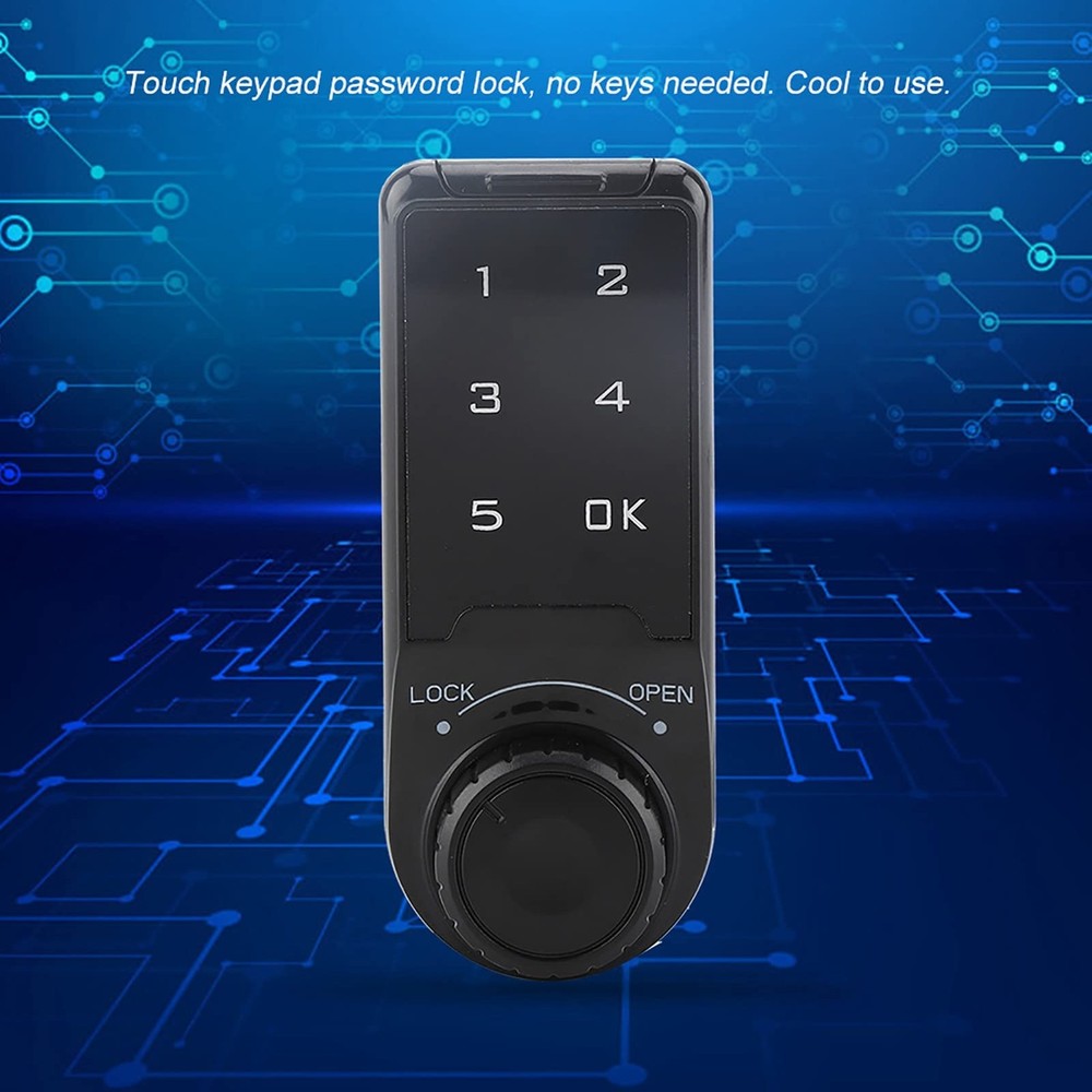 Digital Electronic Security Cabinet Lock Touch Keypad Password Coded L=20