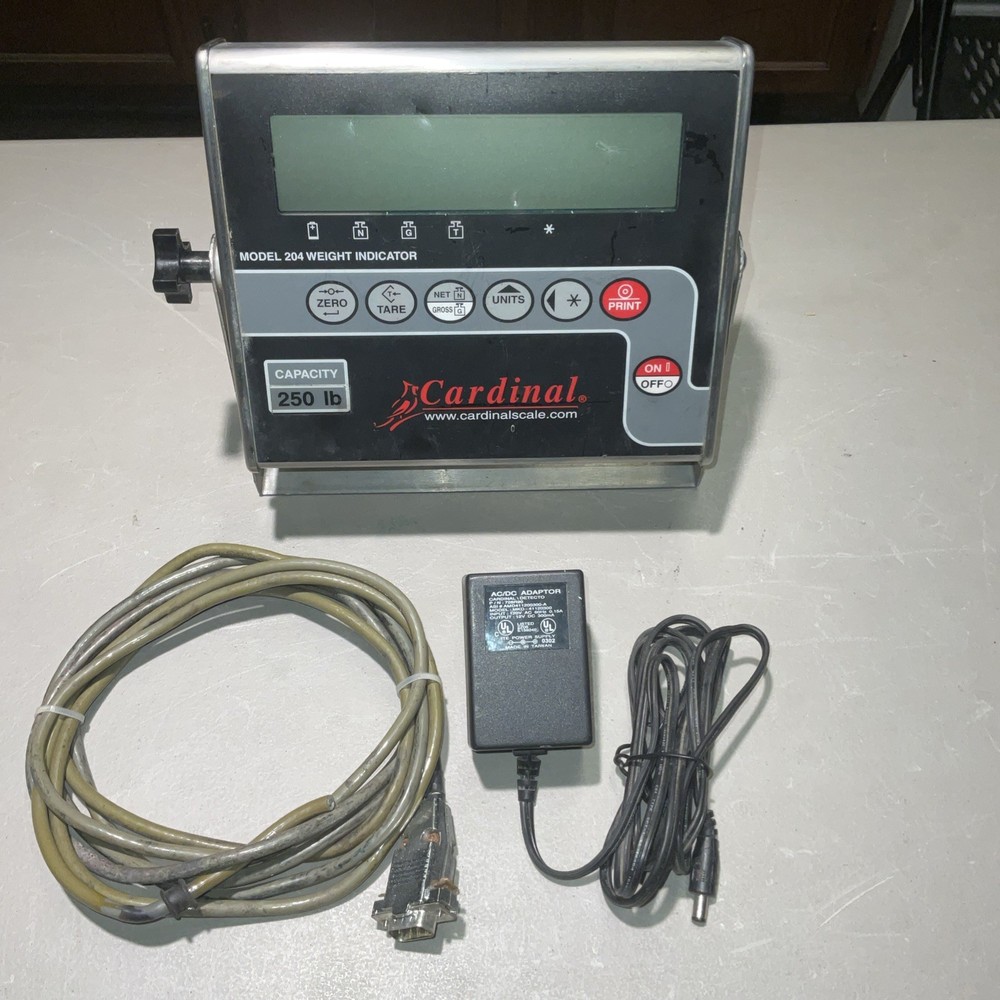 Cardinal Scale Model 204 weight indicator, 5000 lbs capacity